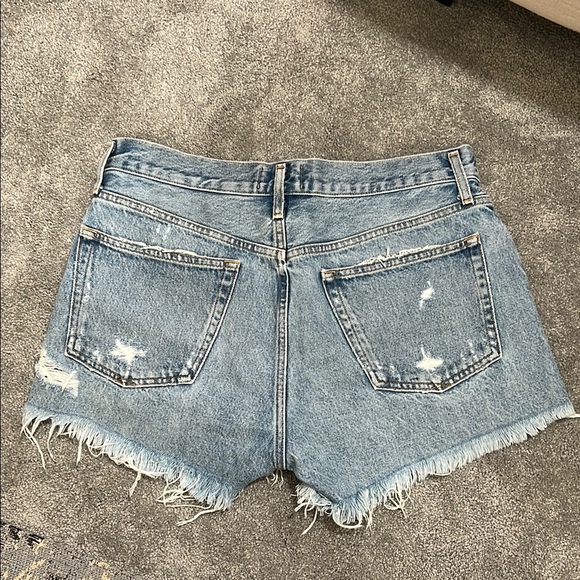 Women's Denim Agolde Parker Shorts - Picture 6 of 7